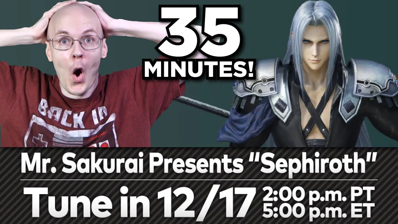 Mew2king Reacts to Sakurai's Sephiroth Presentation