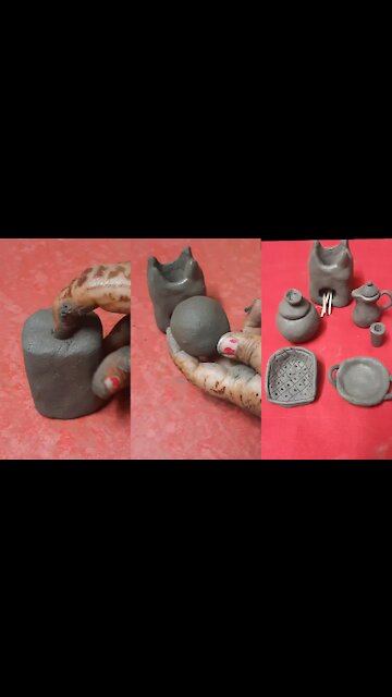 Handmade clay toys omg amazing video