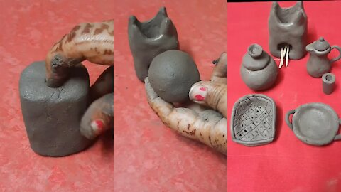 Handmade clay toys omg amazing video