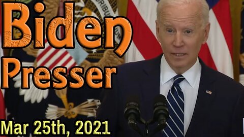 BIDEN PRESS CONFERENCE. With Commentary. Come Chat.