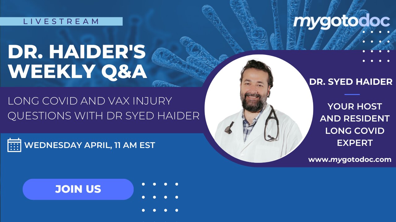 LIVE Q&A WITH DR. HAIDER