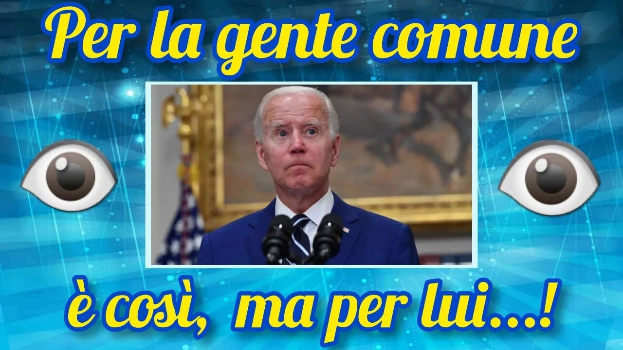 Qualcosa non torna in Biden!