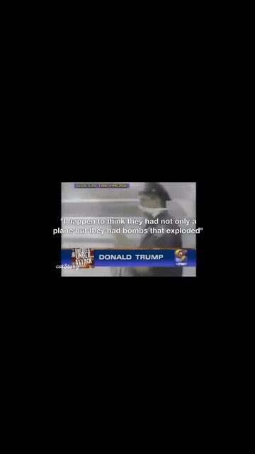 AMERICA UNDER ATTACK: Donald Trump on Phone w/ 9 NEWS: BOMBS IN TOWERS? 9/11/2001