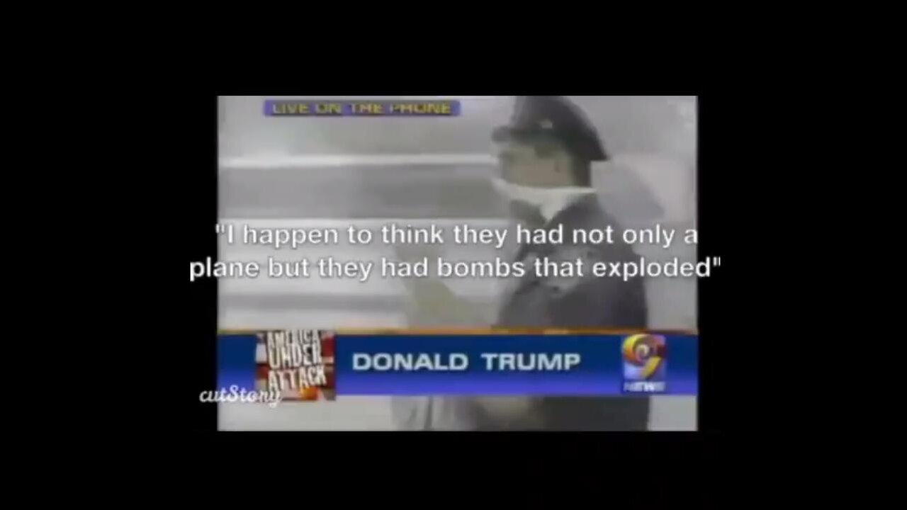 AMERICA UNDER ATTACK: Donald Trump on Phone w/ 9 NEWS: BOMBS IN TOWERS? 9/11/2001