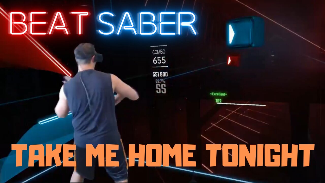 Beat Saber || Take Me Home Tonight - Eddie Money || Expert Mixed Reality