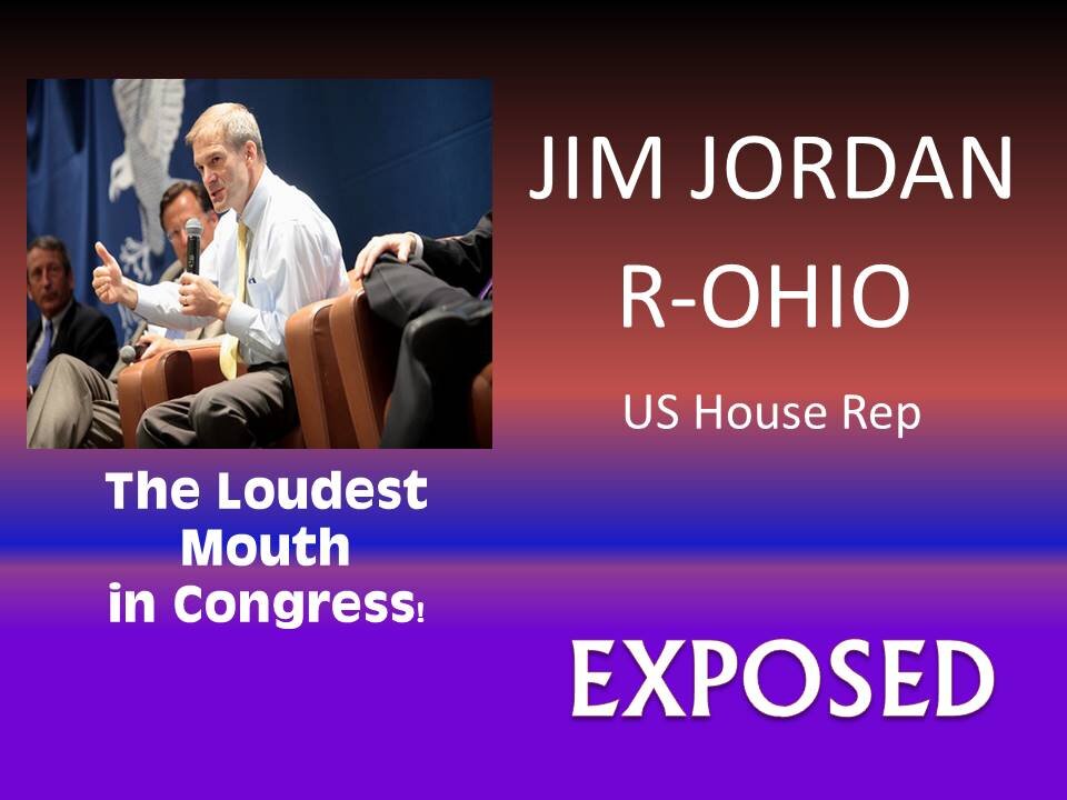 Evil In Disguise | Jim Jordan (R-Ohio) | EXPOSING a poltical plant in his own words.