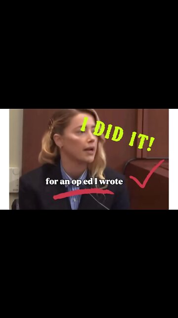 AMBER TELLS THE TRUTH about who wrote the “OP-ED”