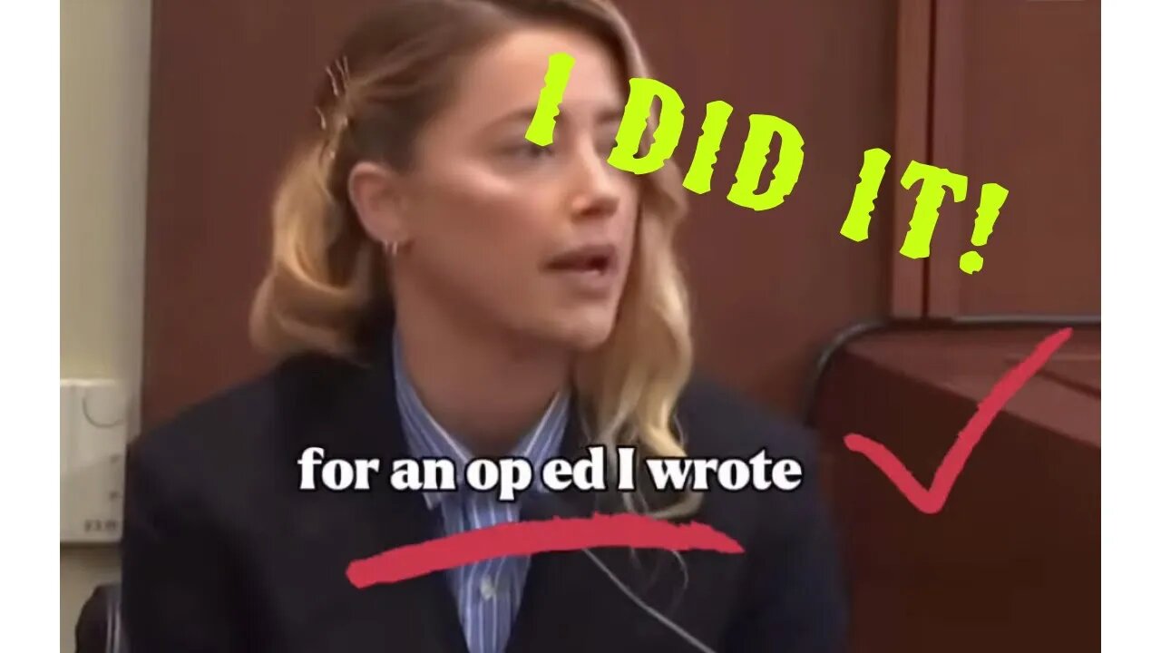 AMBER TELLS THE TRUTH about who wrote the “OP-ED”