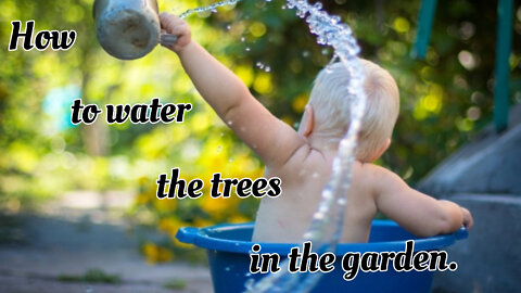 Here it is!!! The best master class from a kid on watering trees! And what do you think?