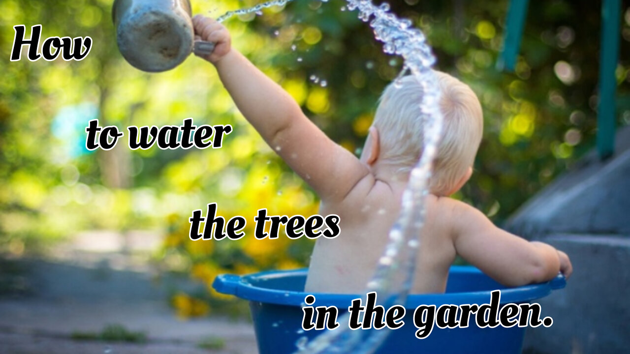 Here it is!!! The best master class from a kid on watering trees! And what do you think?