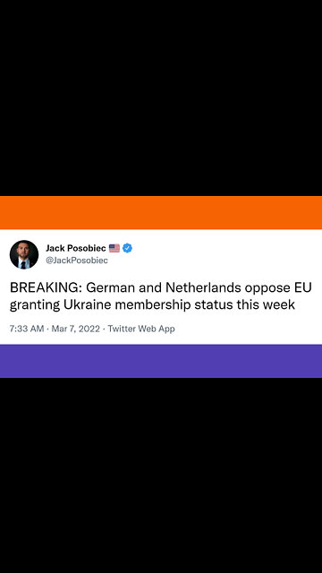 Germany & Netherlands Denies Ukraine EU Entry