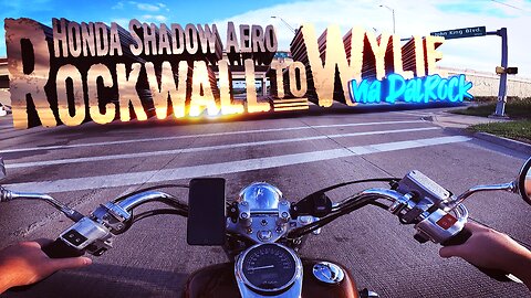 Honda Shadow Aero VT750 ASMR Rockwall to Wylie (via Dalrock)