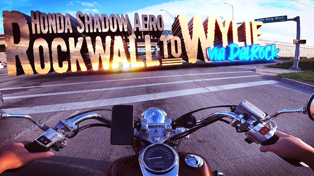 Honda Shadow Aero VT750 ASMR Rockwall to Wylie (via Dalrock)