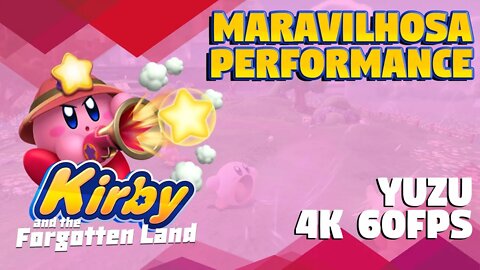 MARAVILHOSA PERFORMANCE EM KIRBY AND FORGOTTEN LAND - 4K 60FPS