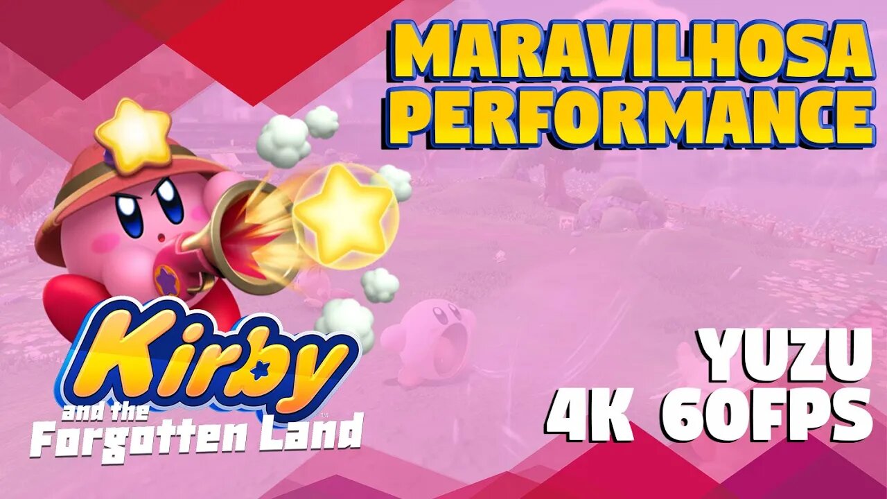 MARAVILHOSA PERFORMANCE EM KIRBY AND FORGOTTEN LAND - 4K 60FPS