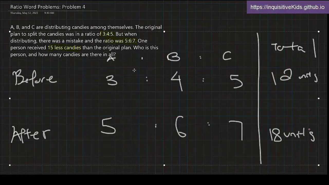 Ratio Word Problems: Problem 4