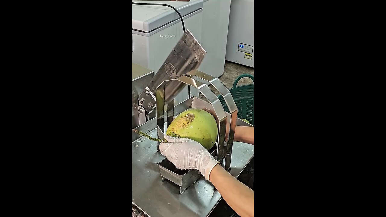 fresh coconut water with its plup