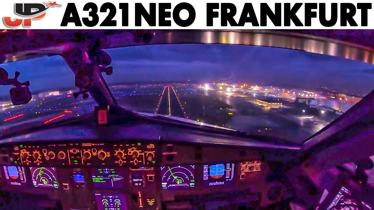 AIRBUS A321NEO Takeoff from Frankfurt | 8 Cameras in Cockpit