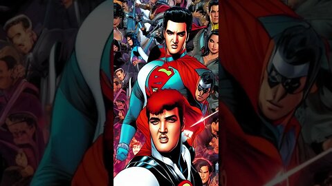 ELVIS PRESLEY SUPER HEROI COMIC COVERS 09 #shorts