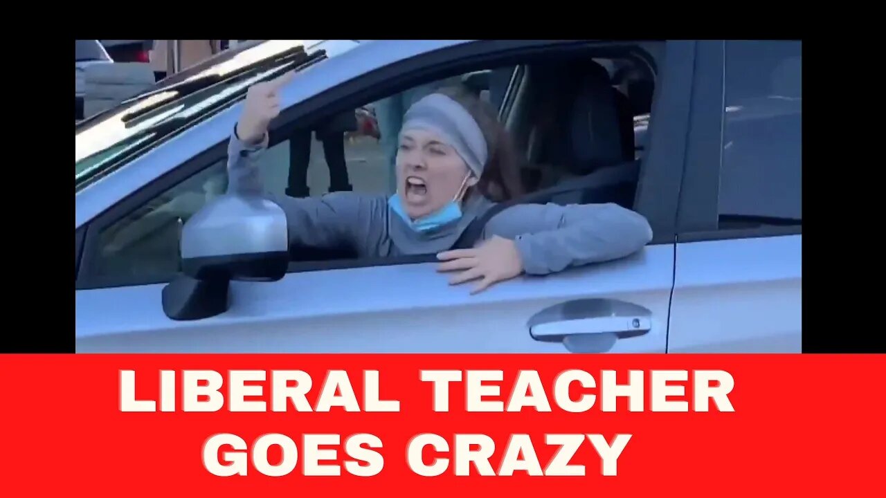 Liberal Woman Screams At Law Abiding Protesters GETS INSTANT KARMA