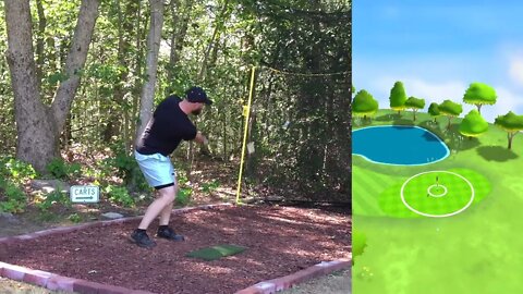 Quogue Field Club - 9 Hole Sim Golf Course Vlog on the Garmin R10 Launch Monitor Simulator #top50