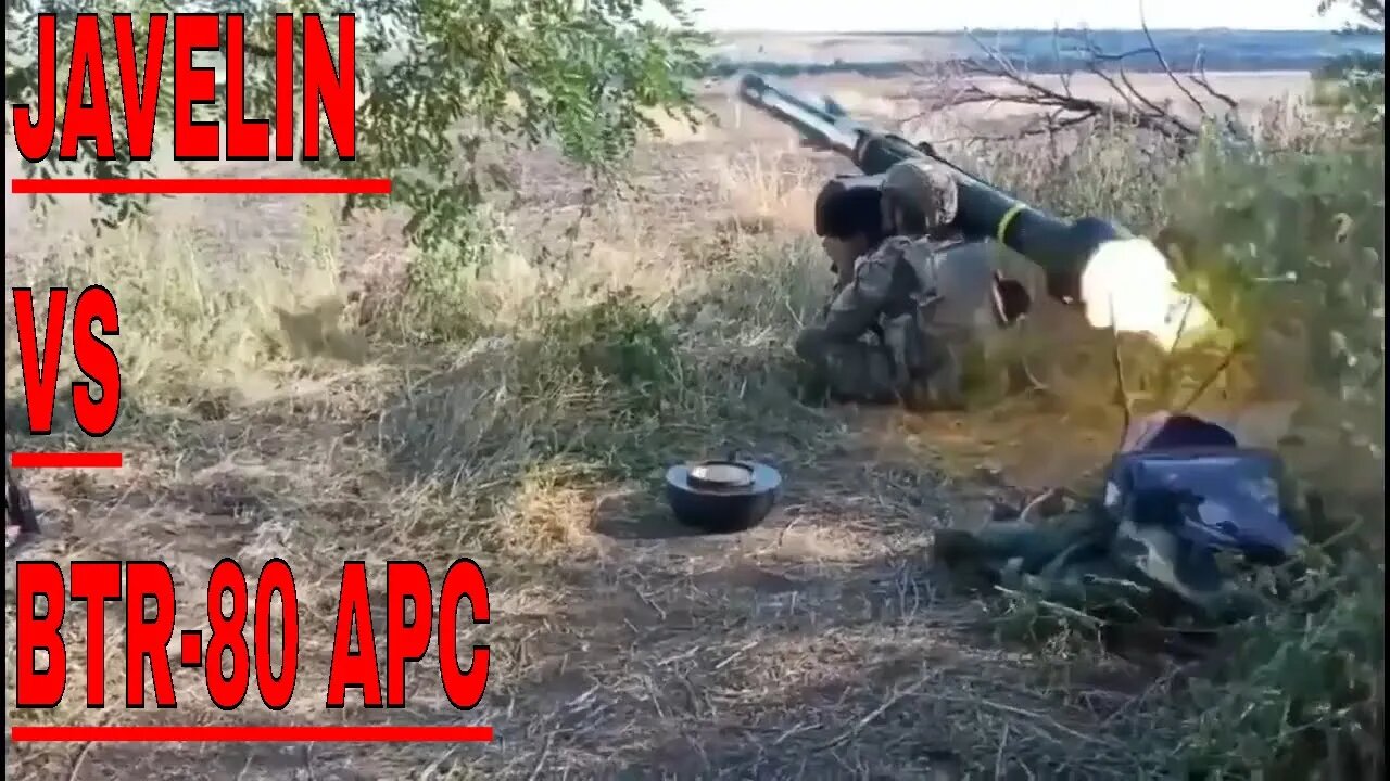 FGM-148 Javelin missile Destroys BTR-80 APC