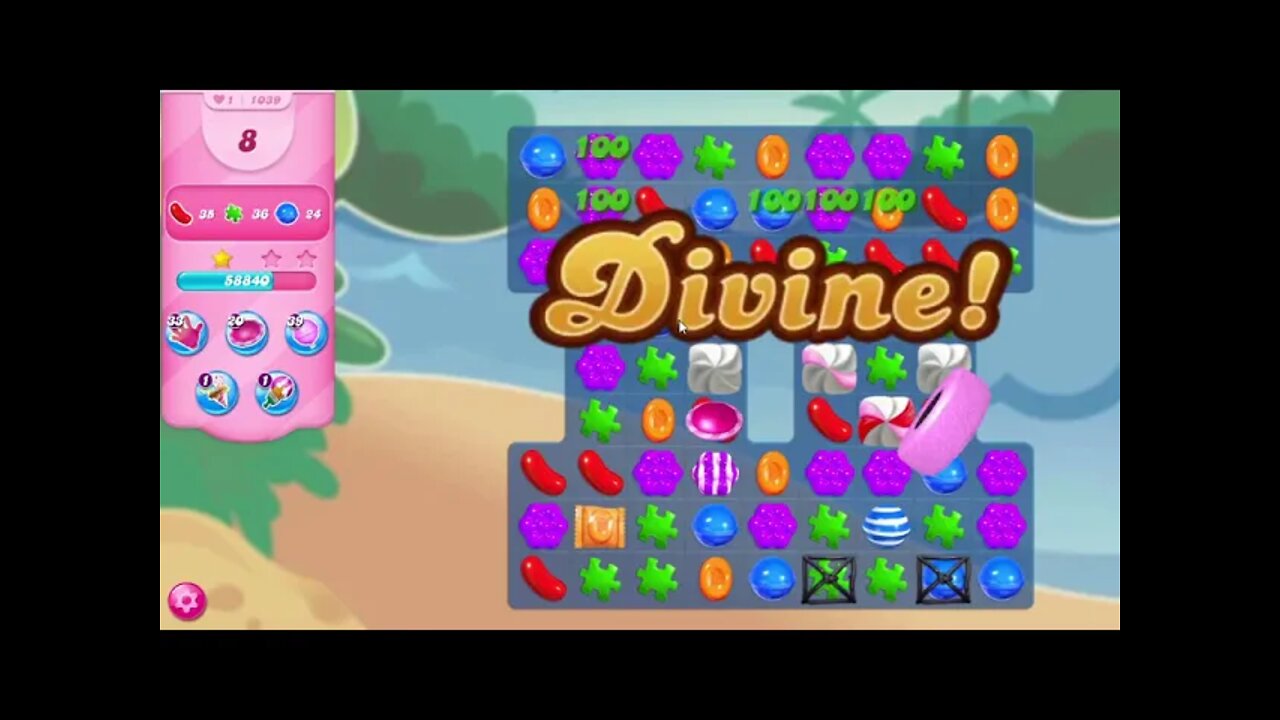 Candy Crush Saga Level 1039