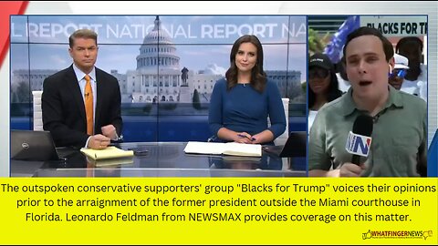 The outspoken conservative supporters' group "Blacks for Trump" voices their opinions prior