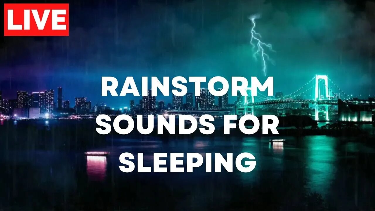 Rain and Thunder Sounds for Sleeping at Night, Sleep Instantly, Night Rain, Relax, Beat Insomnia