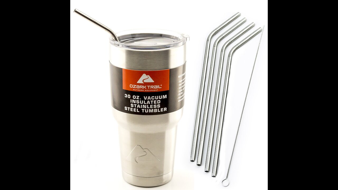 SOEOR Spill Proof Lid With Straw For 30 Oz YETI Rambler, Tumbler,Ozark Trail cup and other bran...