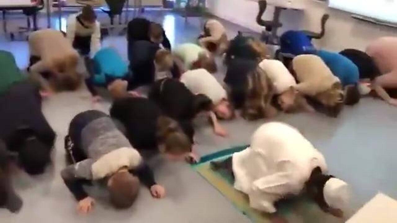 This is not in a school in Iran, this is in a school in Denmark!!!