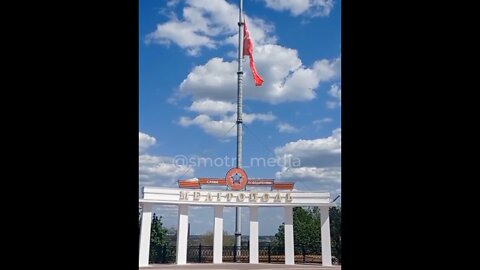 In Melitopol, the Banner of Victory was raised on the main flagpole of the city