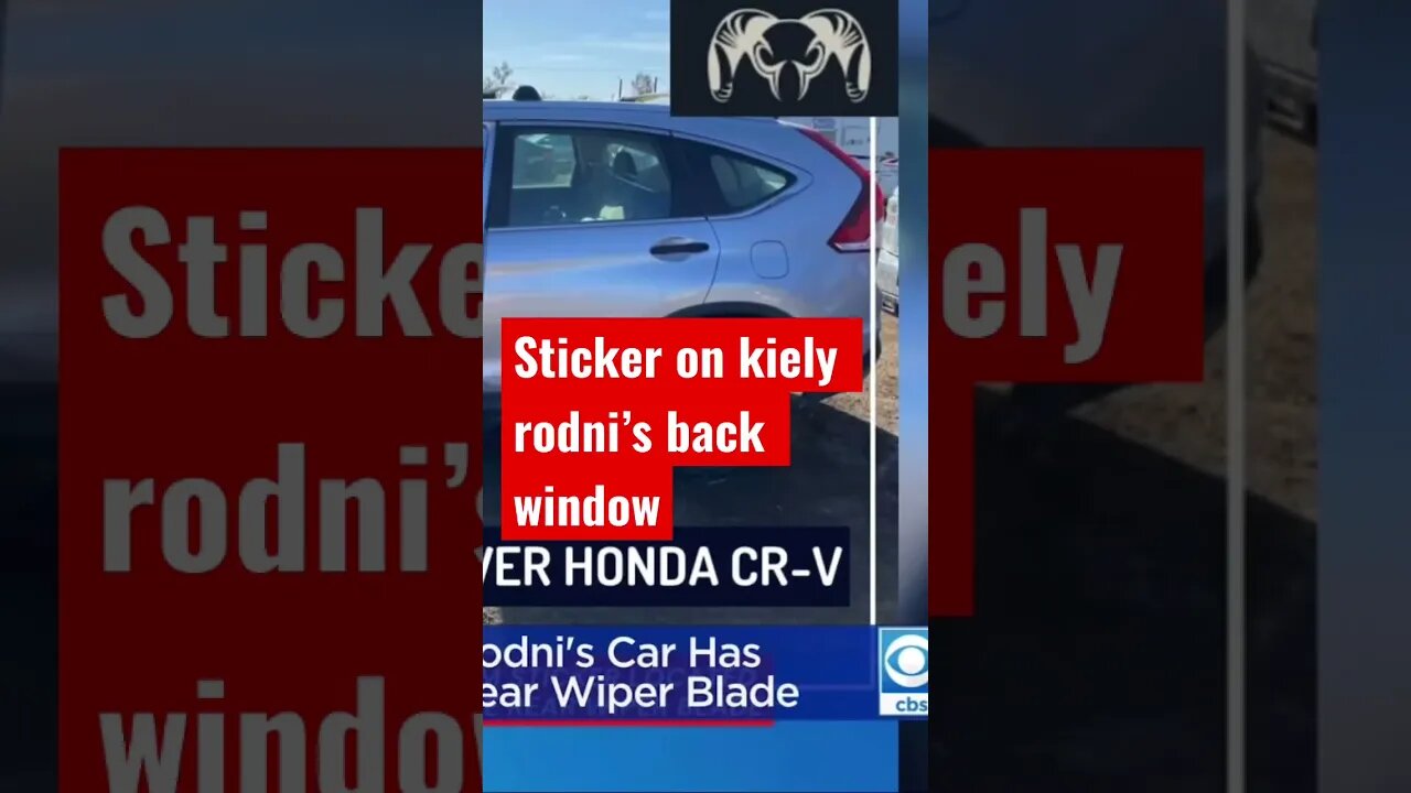 Kiely Rodni Disappearence: Ram sticker on back of Kiely Rodni’s Honda CRV #shorts #kielyrodni
