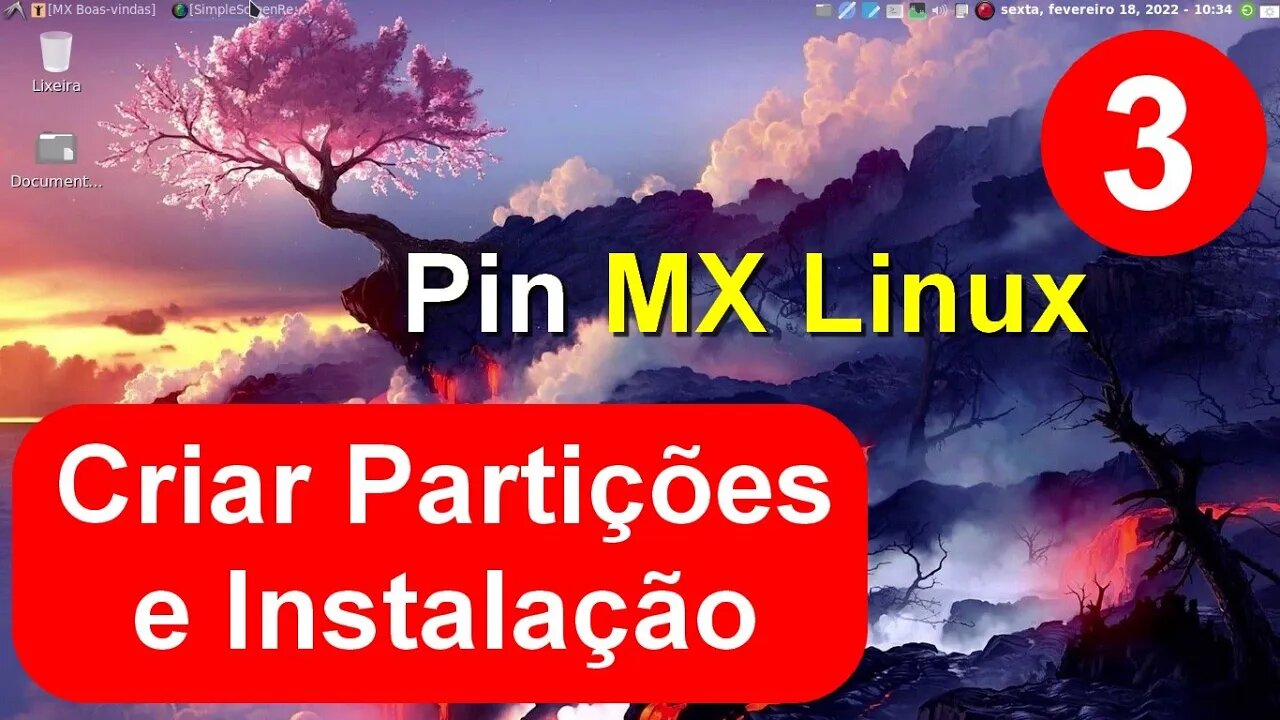 3- Pin MX Linux - Criando as partições e Instalação Dual Boot com Windows