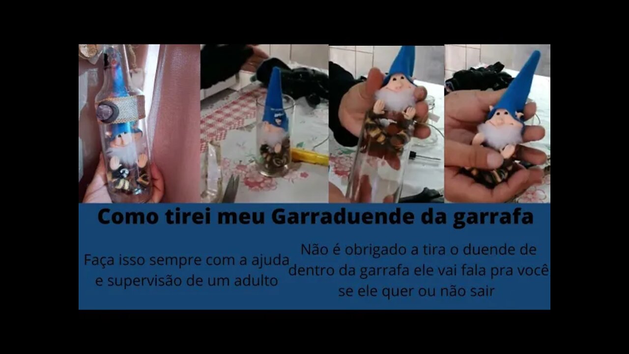 Como tira o Garraduende da garrafa sem estraga.