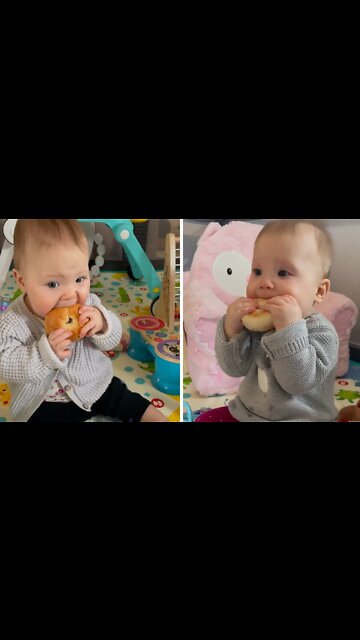 Frozen Bagel Life Hack For Teething Babies