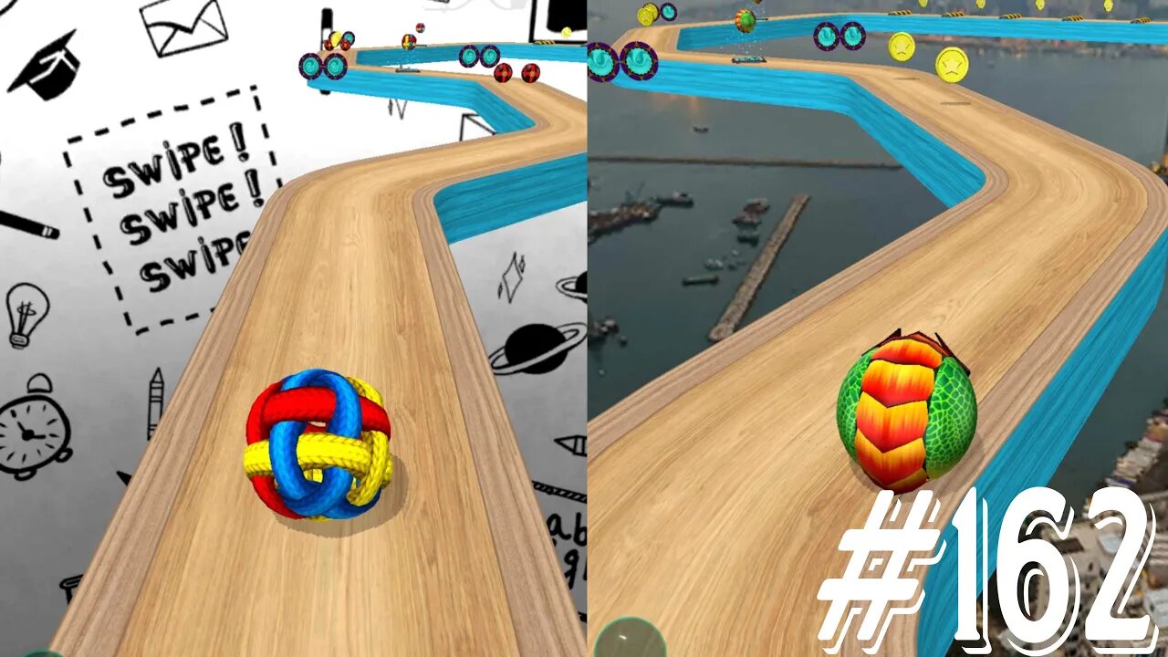 burger vs blue Speed Run Mobile gameplay Walkthrough IOS, Android color ball Run-Beamng