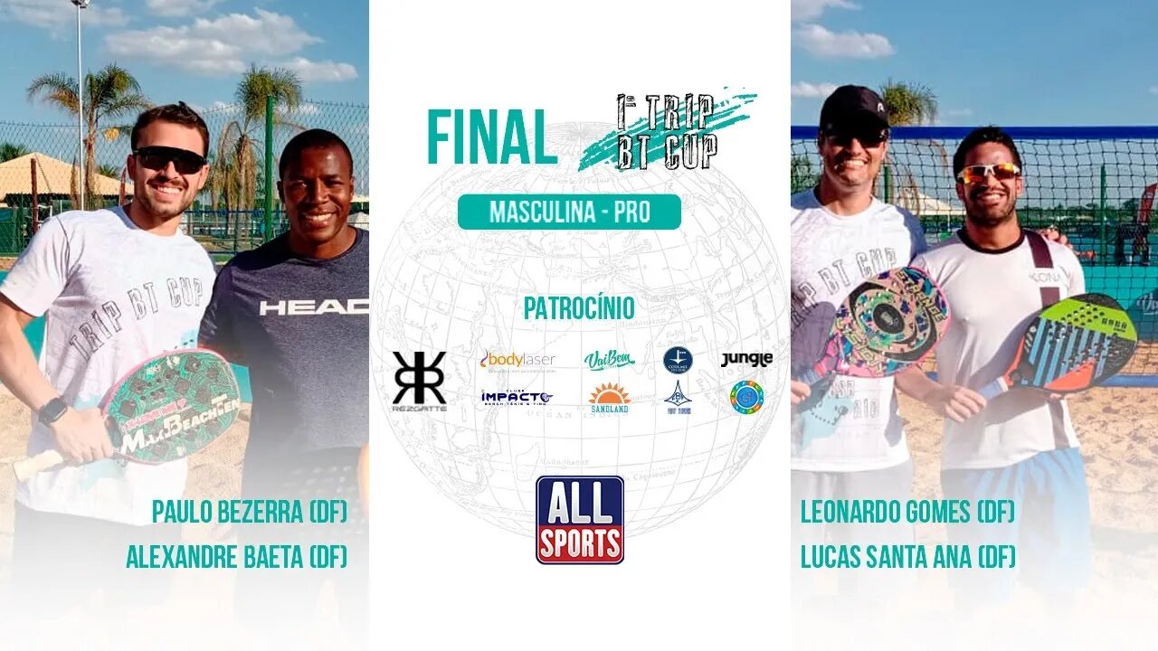 🏆 1º TRIP BEACH TENNIS CUP - Brasília/DF (15.08.21) - FINAL MASCULINA PRO