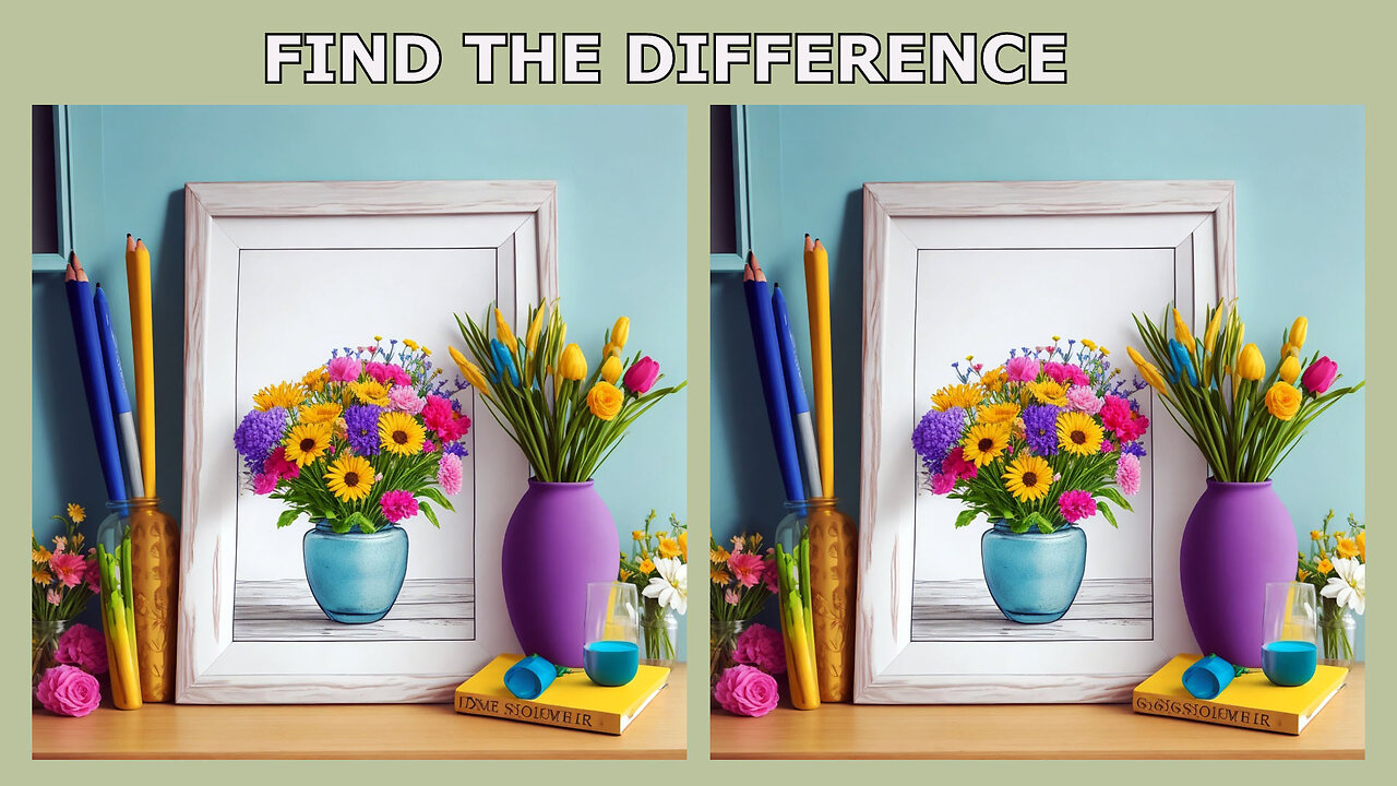 【Find & Spot the Difference】Find 3 Differences in 90 Seconds