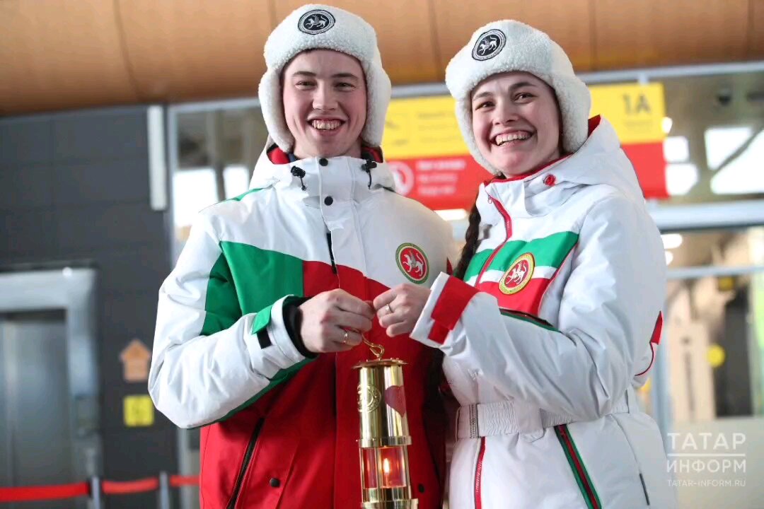 The Ziyatdinov family arrived at the Kazan airport named after Tukai