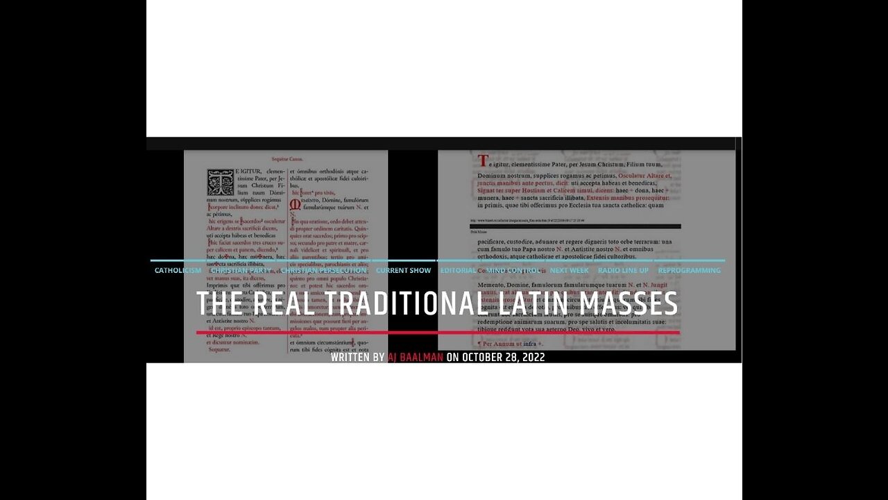 The Real Latin Masses