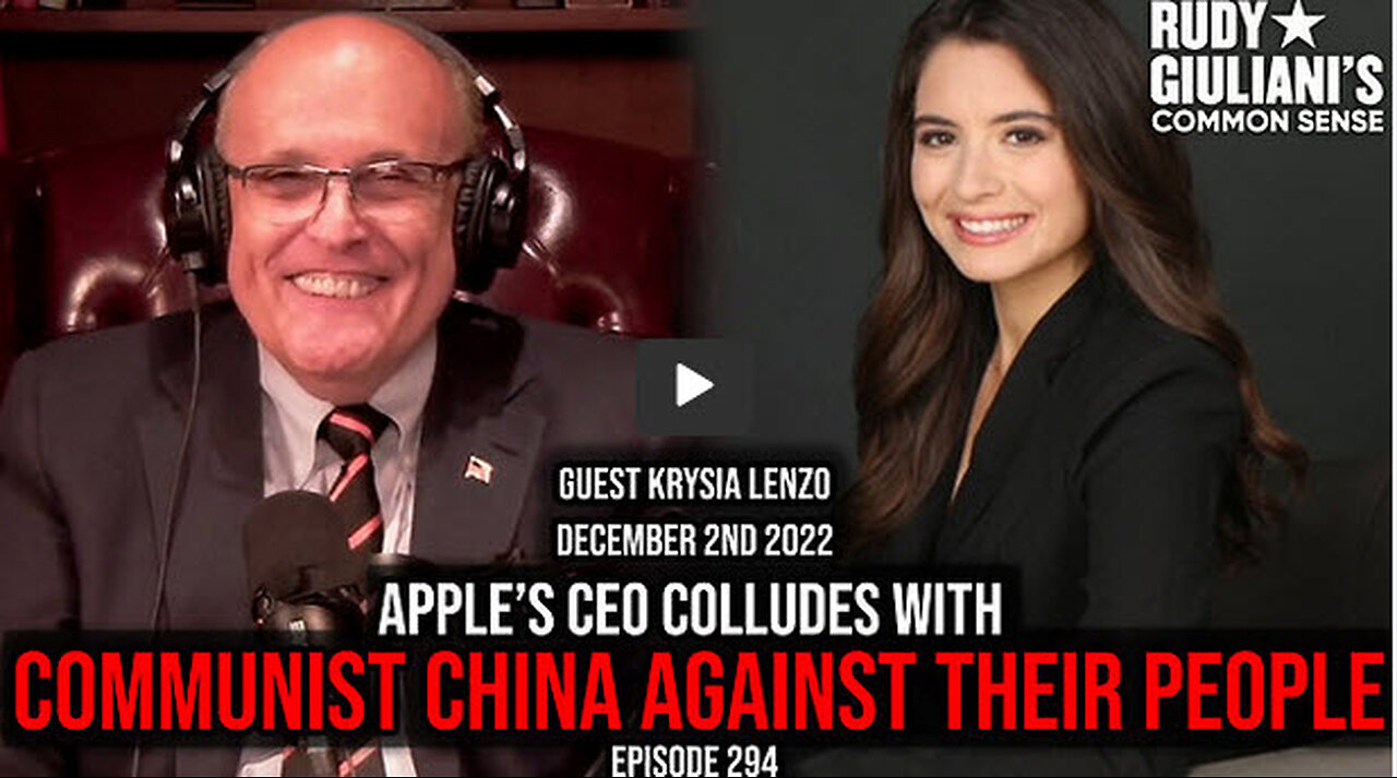 Apple’s CEO Colludes with Communist China Against their People | Guest Krysia Lenzo | Ep 294