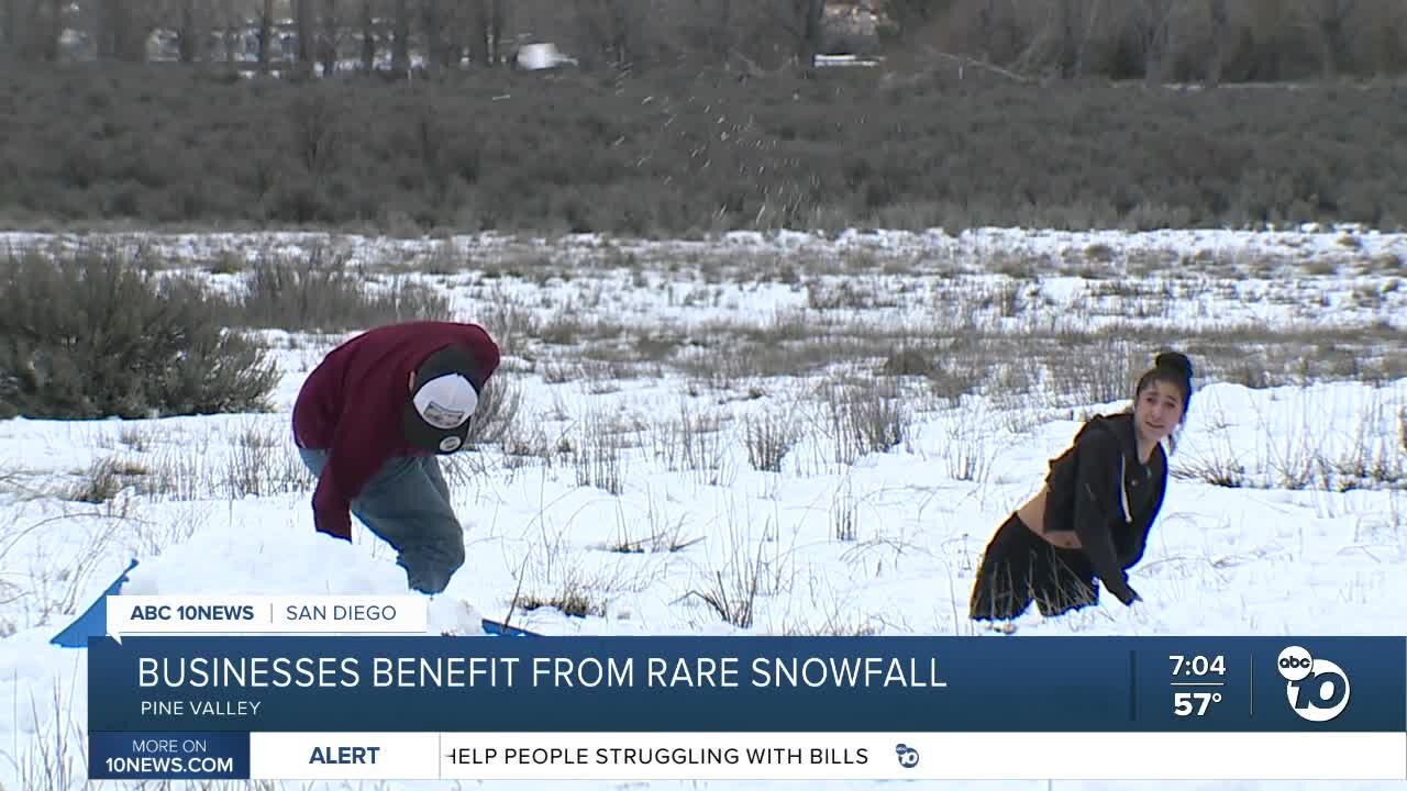 Pine Valley businesses benefit from surge in tourists visiting snow