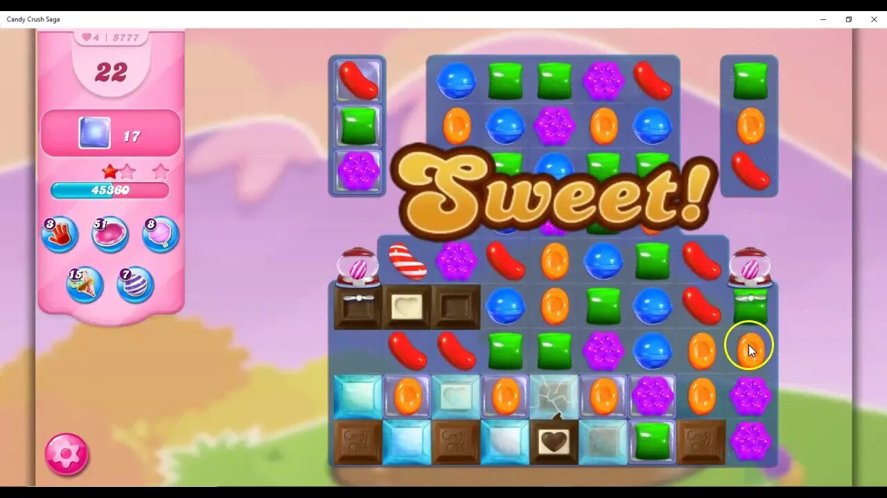 Candy Crush Level 5777 Talkthrough, 35 Moves 0 Boosters