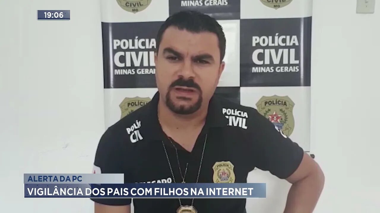 Alerta da PC: Vigilância dos pais com filhos na internet