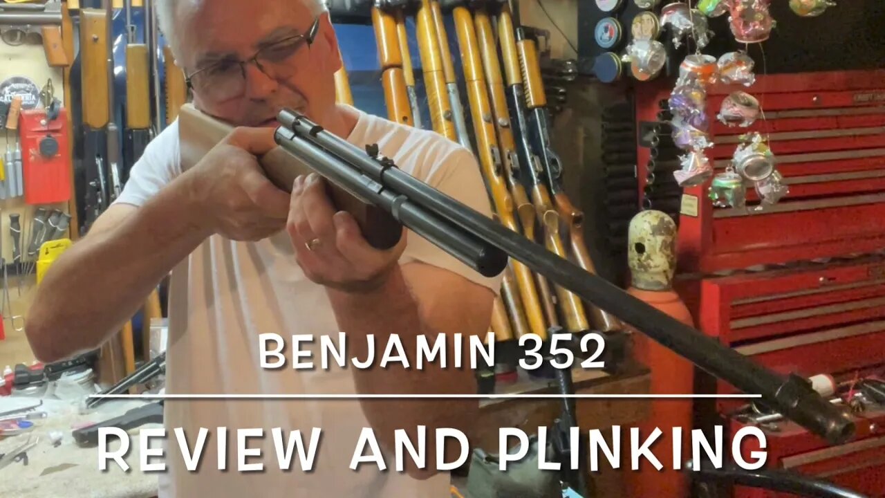 Benjamin model 352 22 caliber 8 gram co2 rifle full review and testing circa 1954