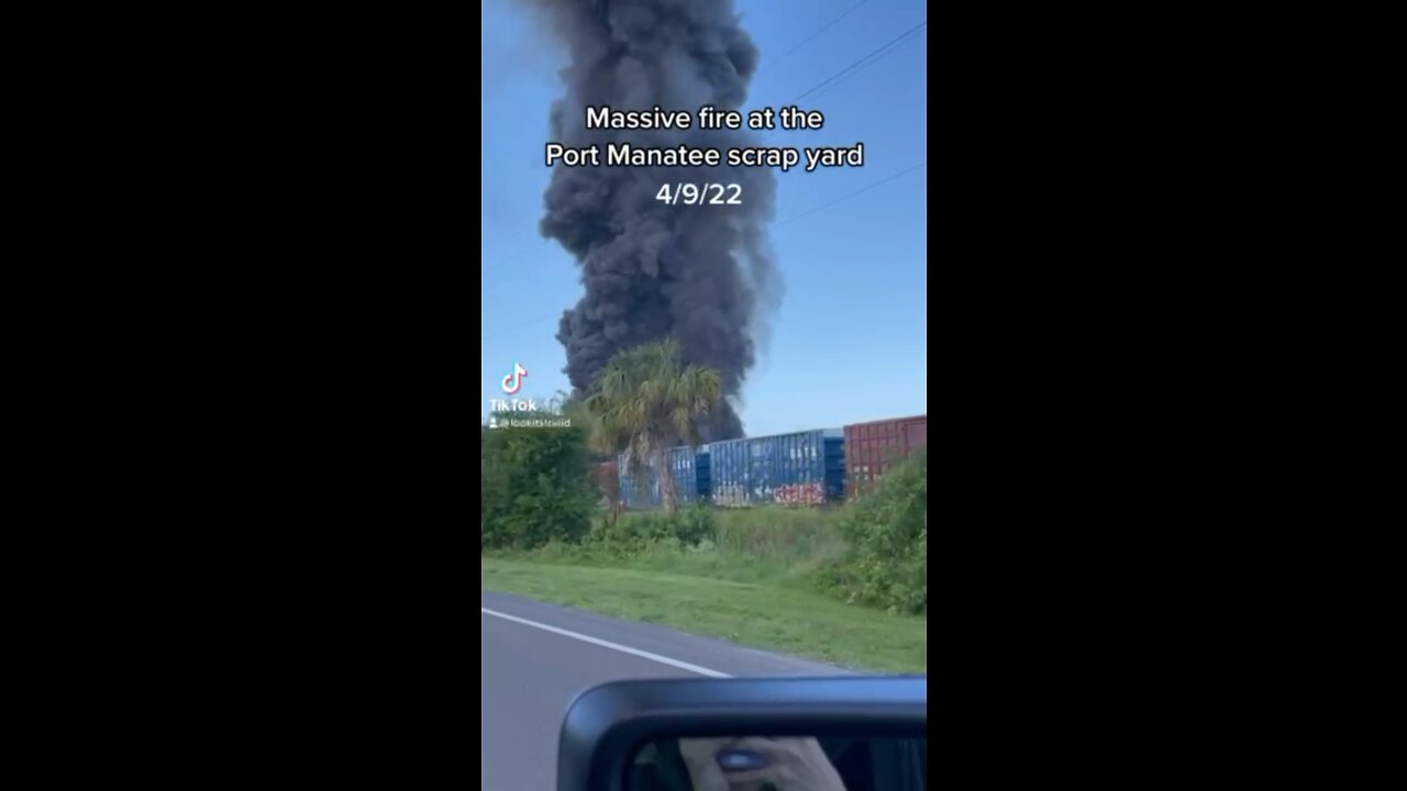 Port Manatee Scrap Yard Fire 4/9/2022