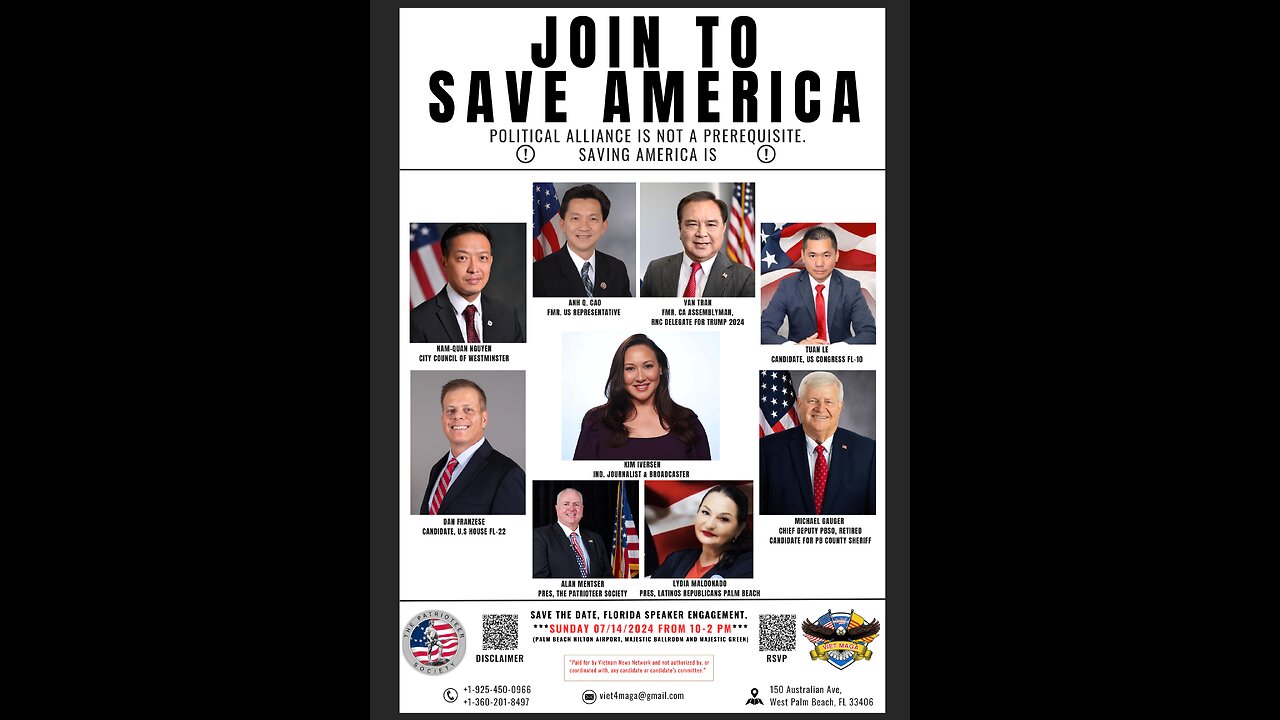 05/21/2024: #PHONGTHU: JOIN TO SAVE AMERICA