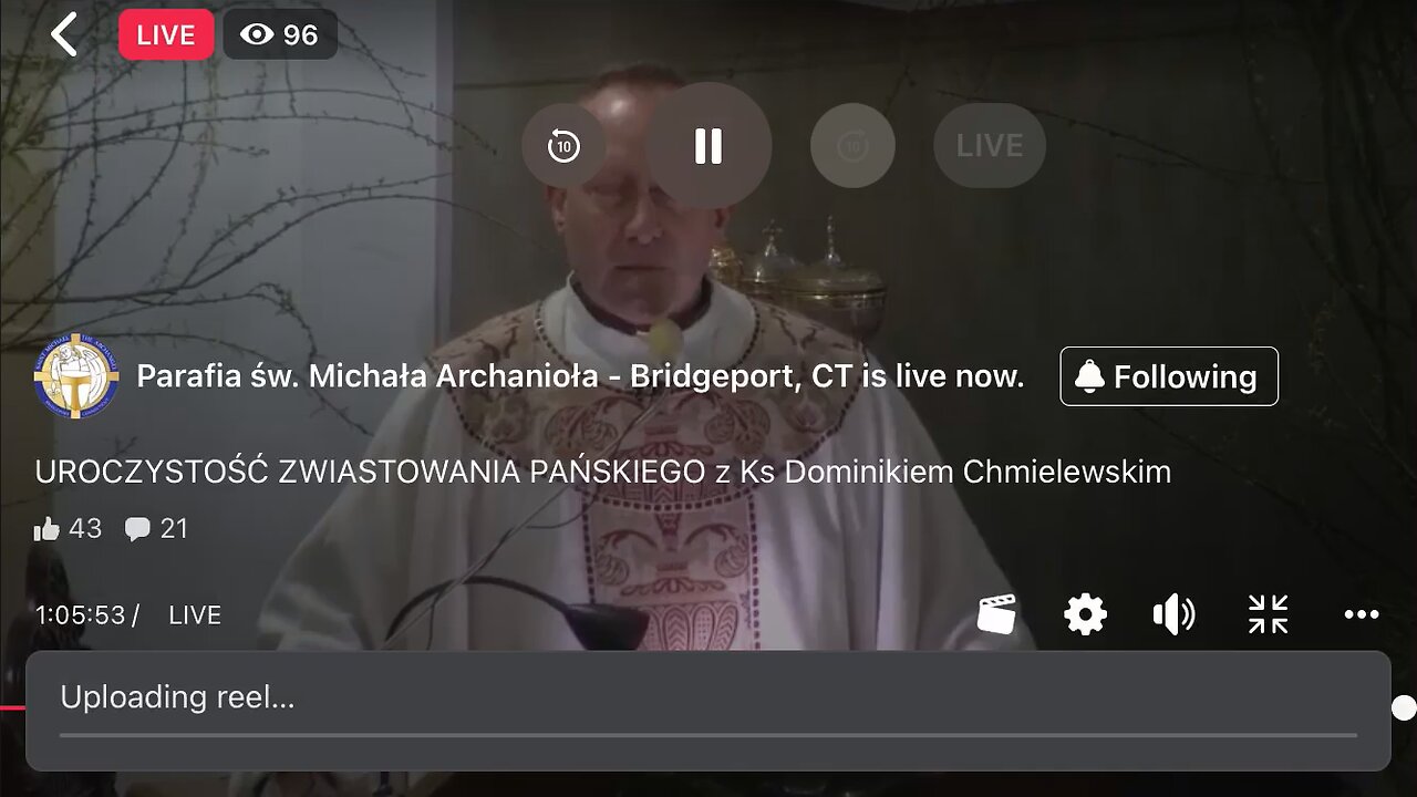 in polish 🇵🇱 Holy Mass fr Dominik Chmielewski 08/04/2024