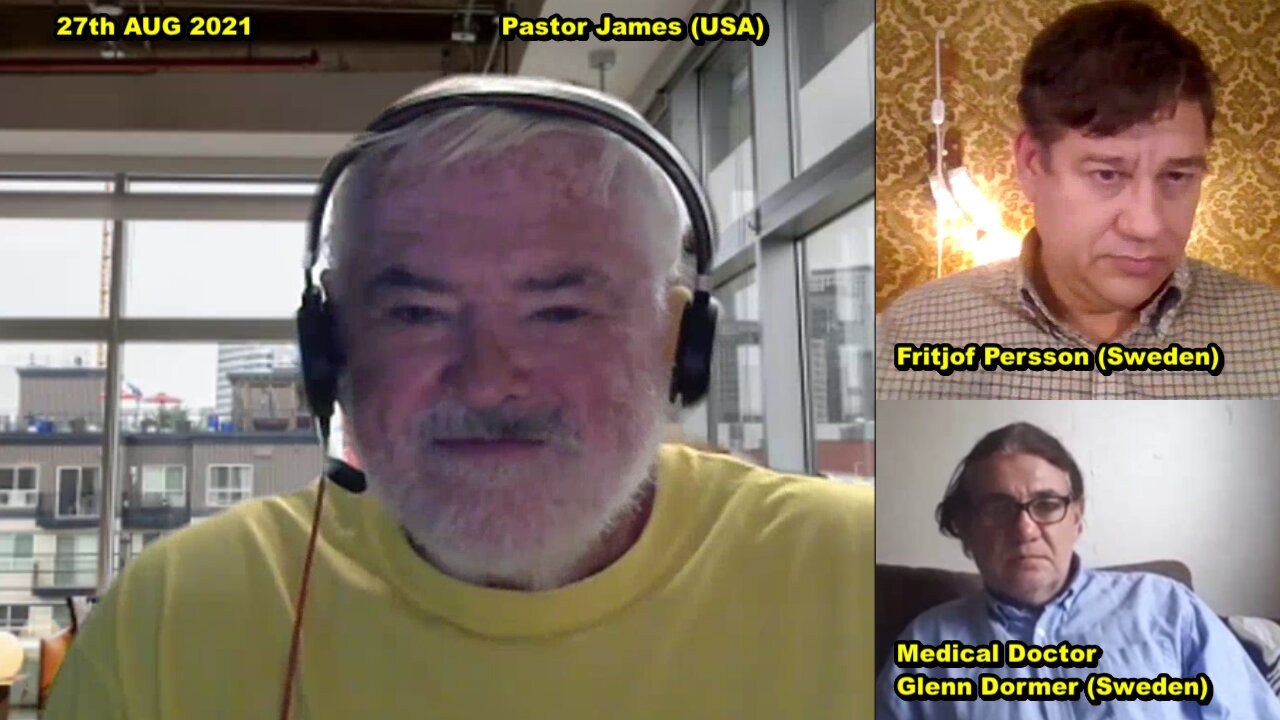 Pastor James, Dr Glenn Dormer, Fritjof Persson